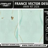 France 2026 World Cup Away Kit Template editable football jersey vector design