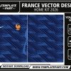 France 2026 World Cup Home Kit Template editable football jersey vector design