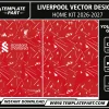 Liverpool 26-27 Home Kit Template editable football jersey vector design