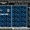 Marseille 26-27 Away Kit Vector Design