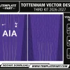 Tottenham 26-27 Third Kit Vector Design
