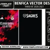 Benfica 26-27 Third Kit Template – Football Jersey Vector Design
