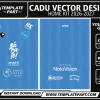 Defensores Unidos CADU 2026 Home Kit Template football jersey vector design