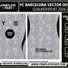 FC Barcelona 26-27 Goalkeeper Kit Template football jersey vector design for sublimation