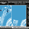 Nottingham Forest 26-27 Third Kit Template light blue football jersey vector design